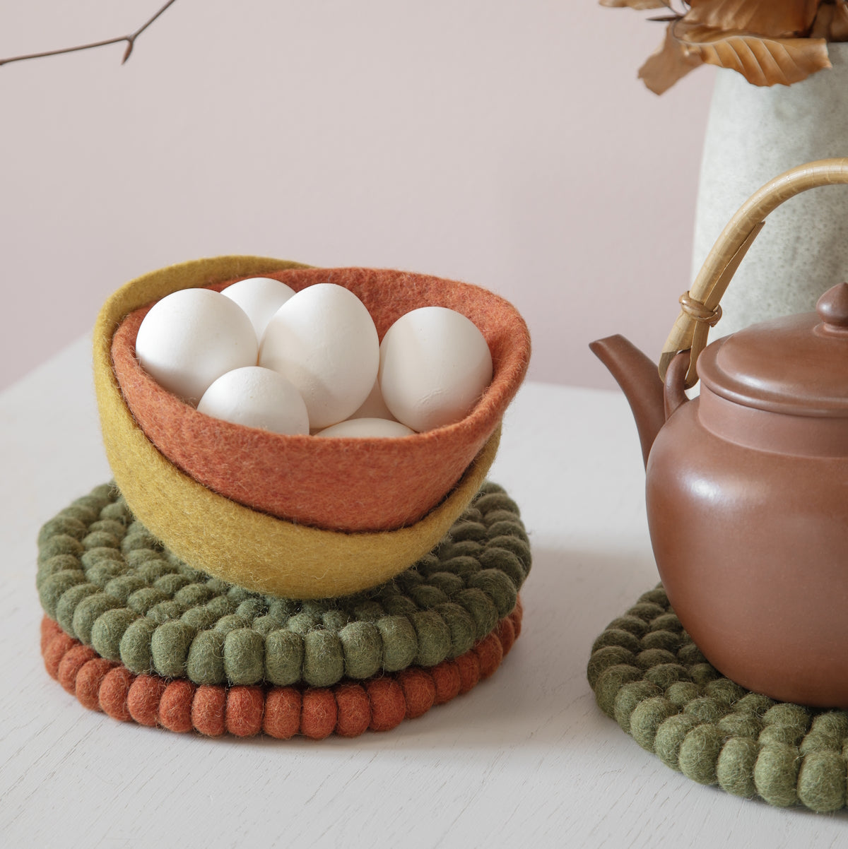 Gry & Sif Coaster Big pine green