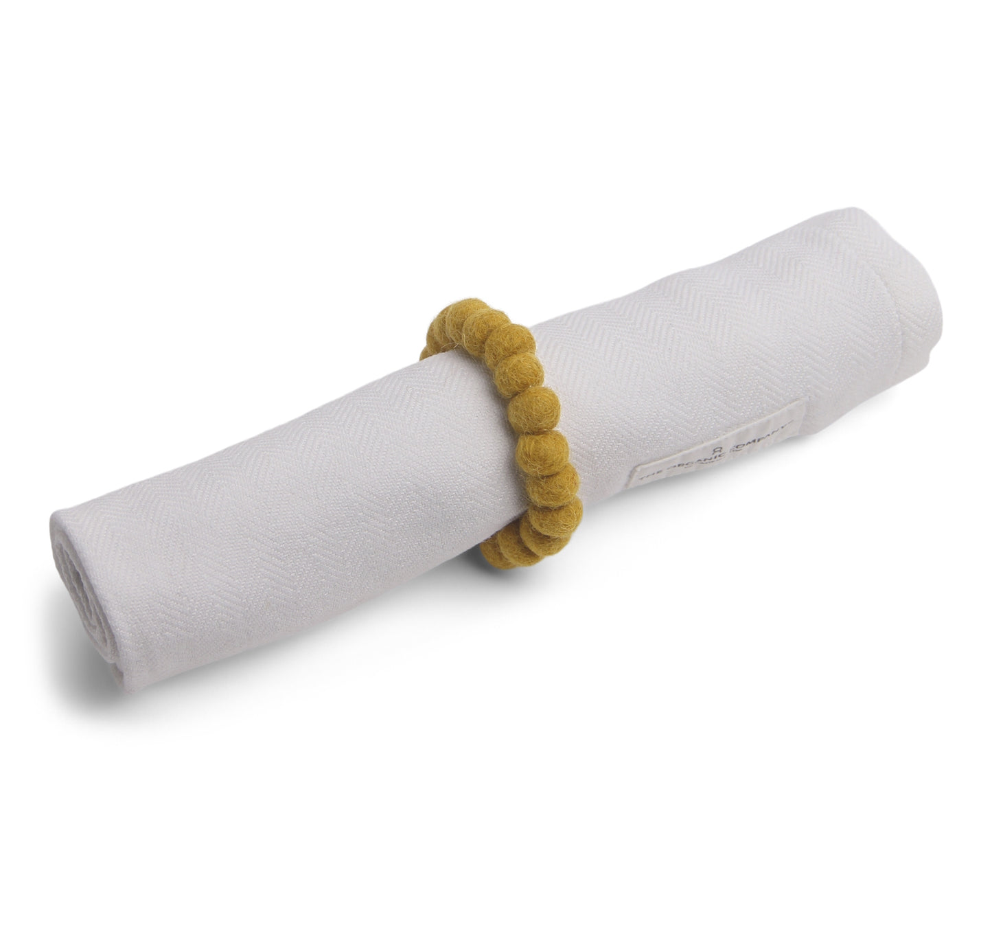 Gry & Sif Napkin Ring 2pk felt ochre