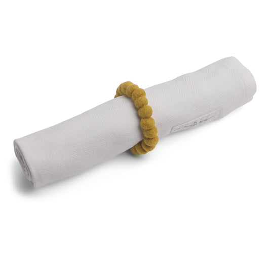 Gry & Sif Napkin Ring 2pk felt ochre