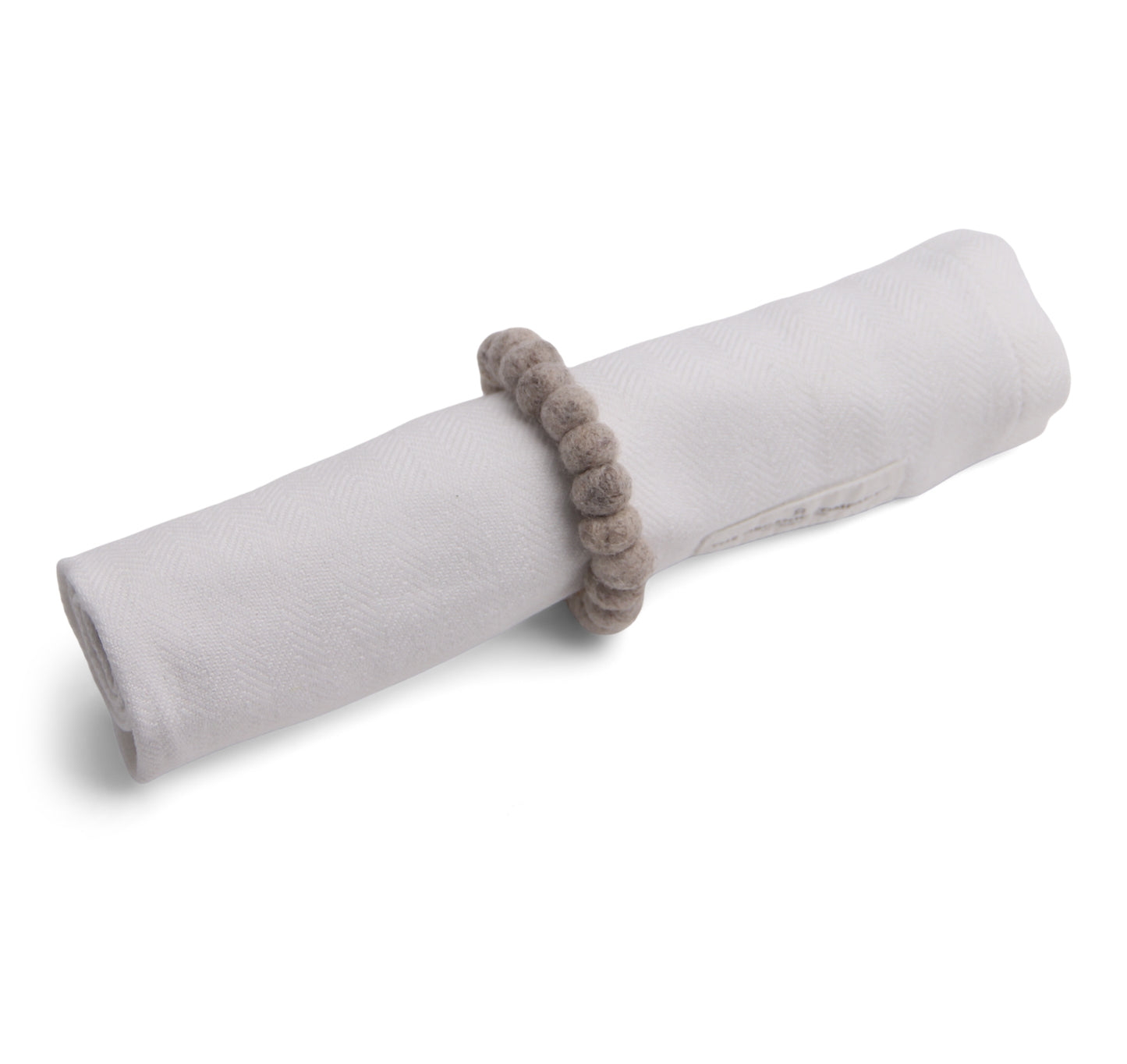 Gry & Sif Napkin Ring 2pk felt grey