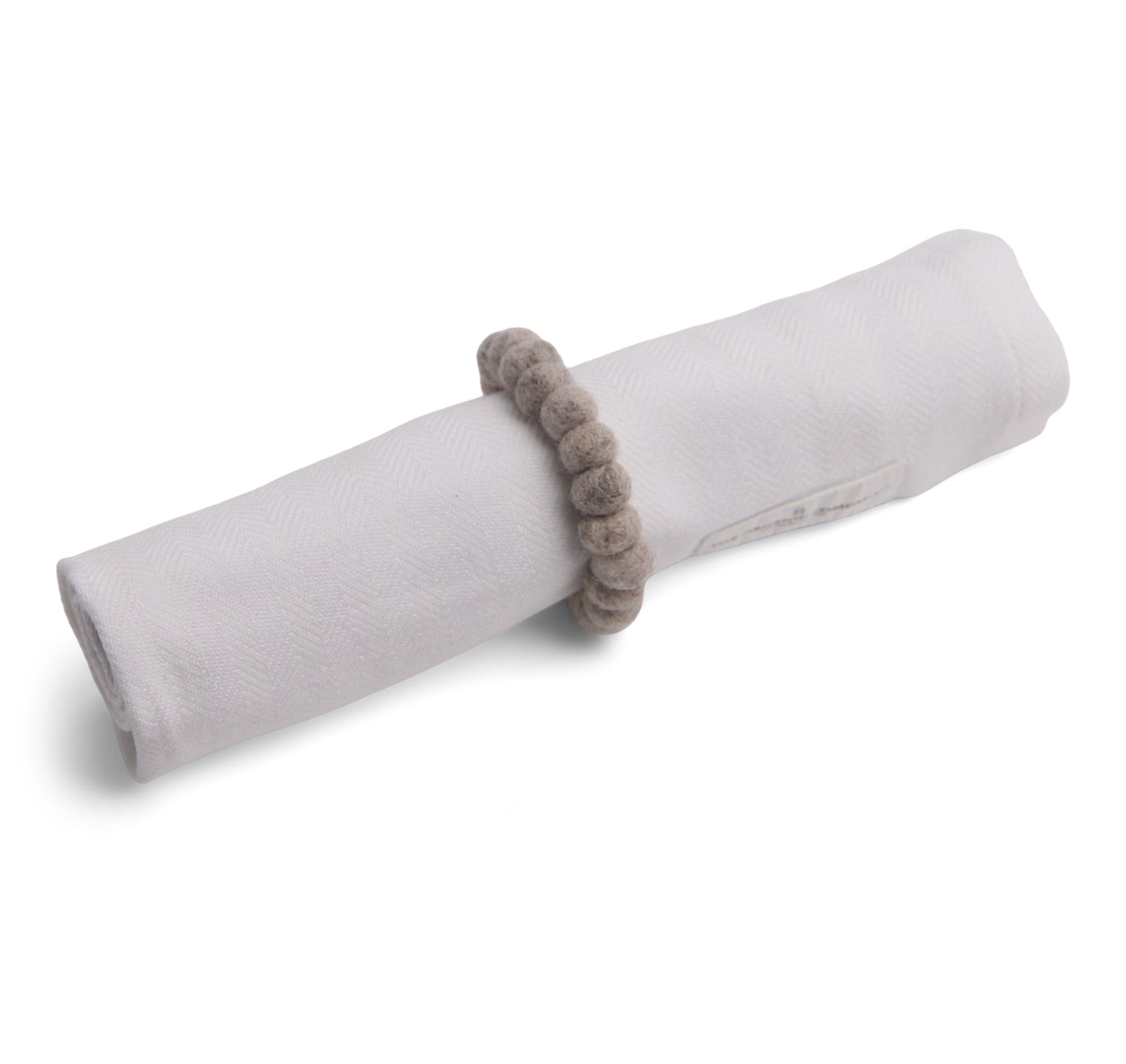 Gry & Sif Napkin Ring 2pk felt grey