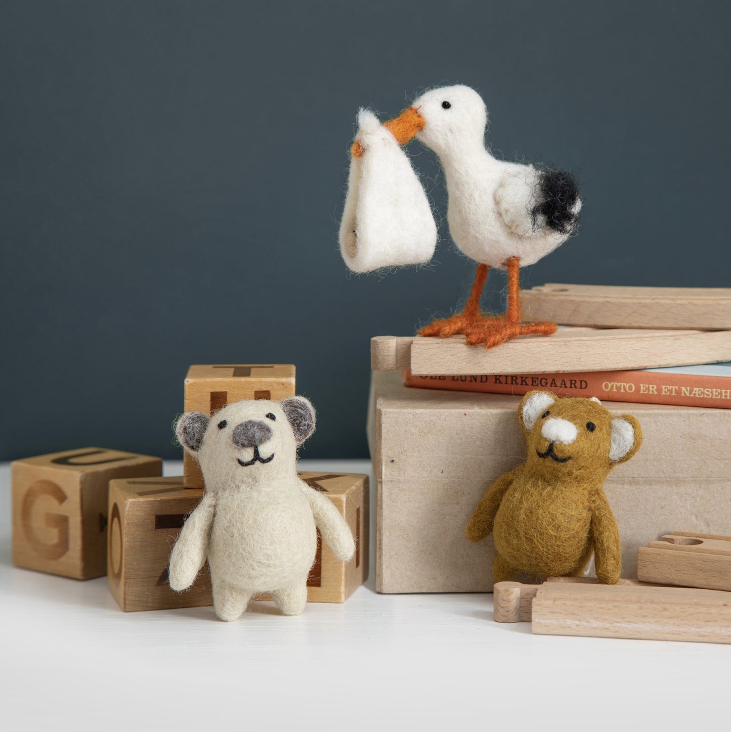 Gry & Sif Teddy Mini Round beige
