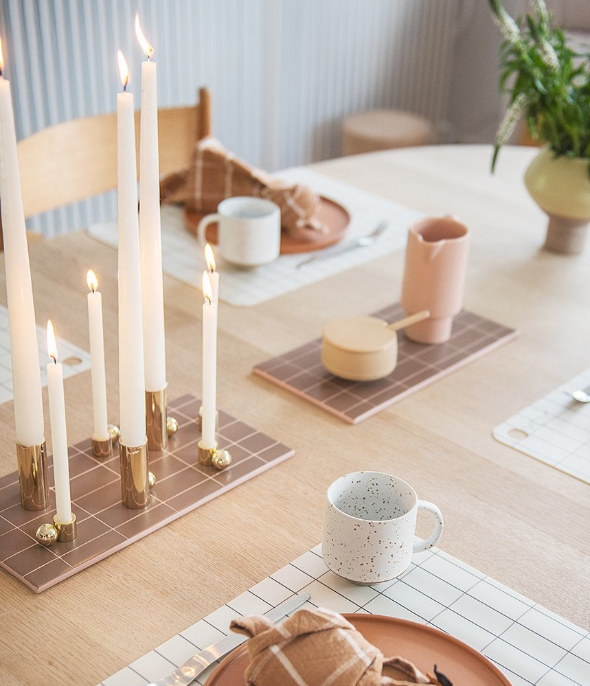 OYOY Palloa Candleholder High Brass