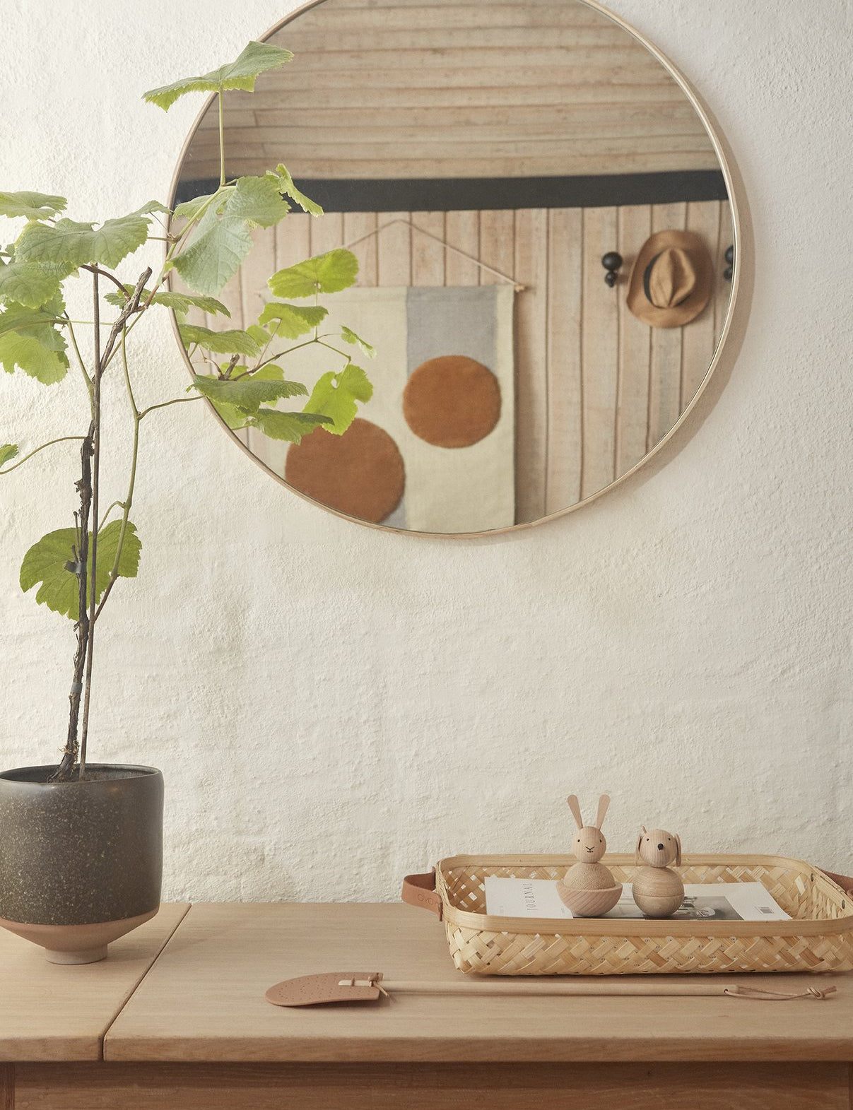 OYOY Hagi Ceramic Pot Small Brown