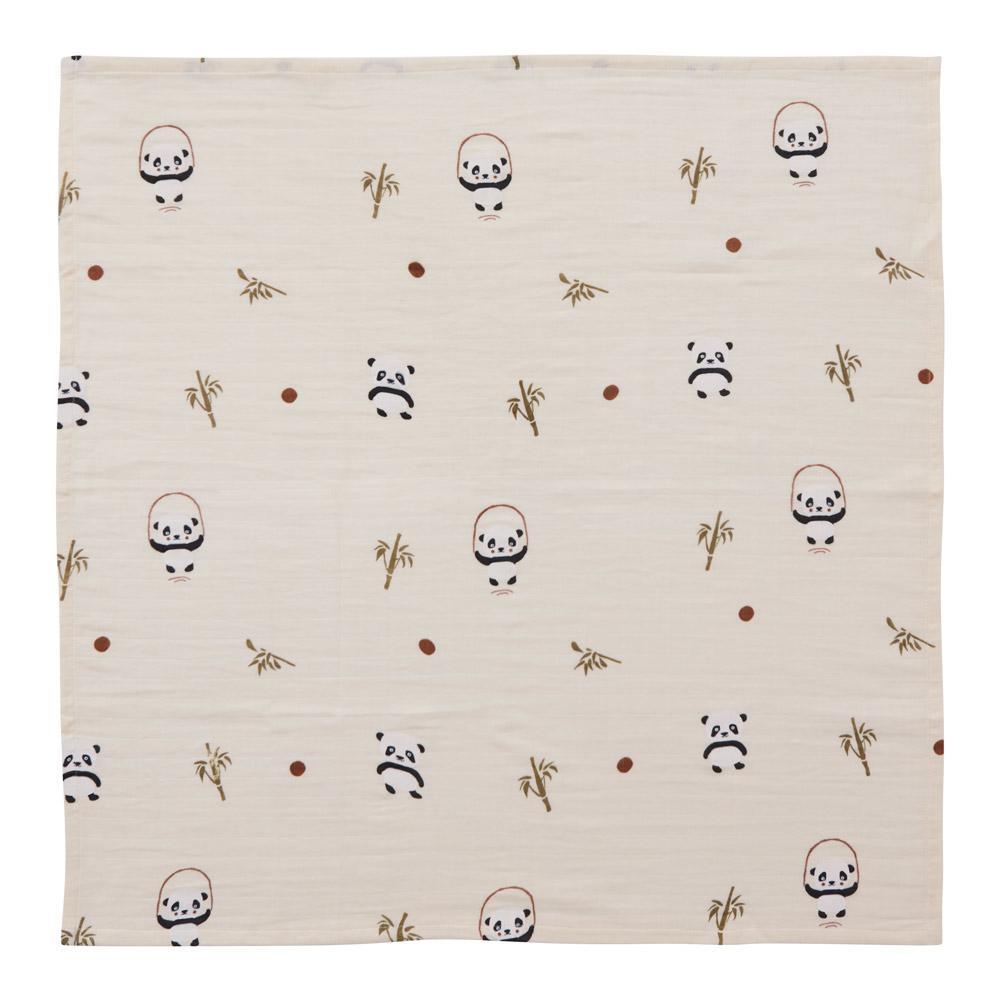 OYOY Muslin Square Panda 3Pcs