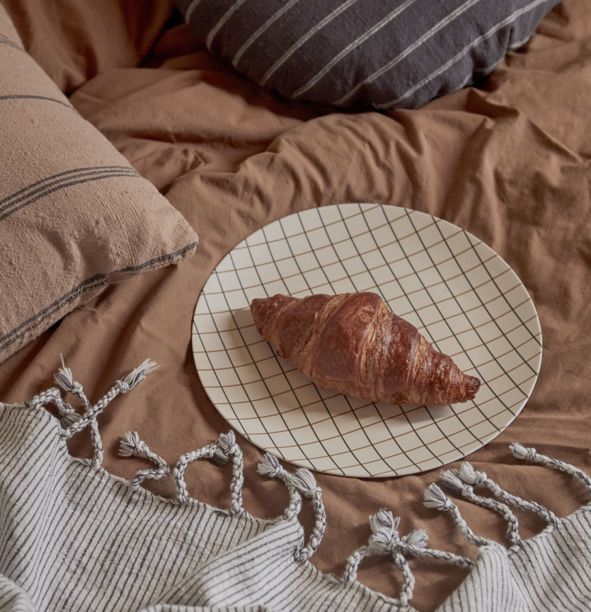 OYOY Grid Bamboo Tray Small