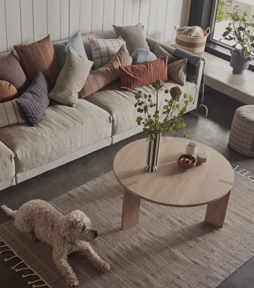 OYOY Kyoto Cushion Long Dark Sienna
