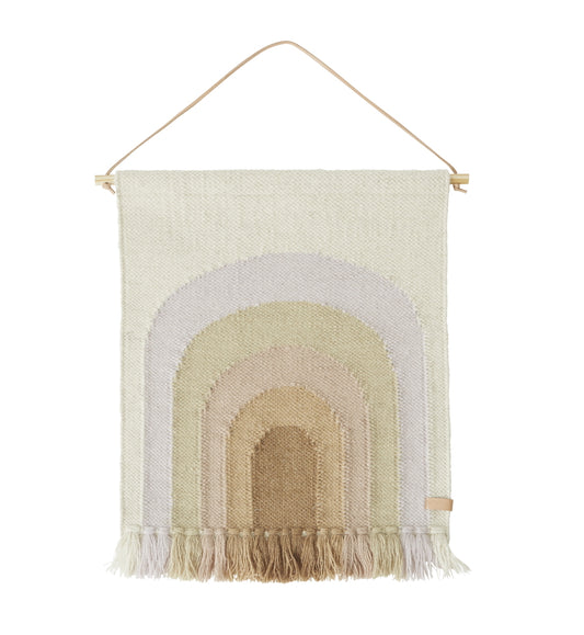 OYOY Rainbow Wool Wall Hanging Mini Purple