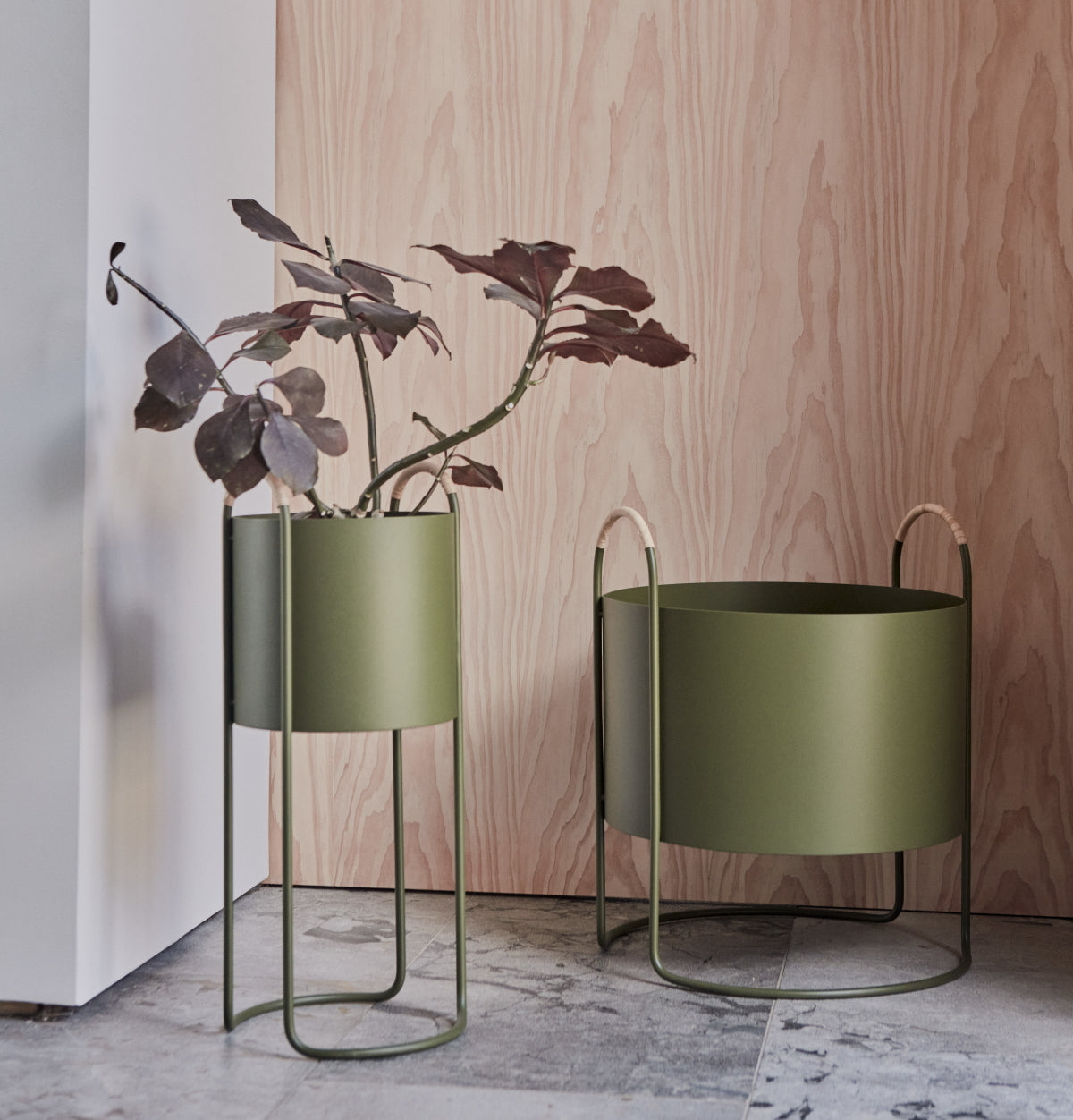 OYOY Maki Plant Box High Olive
