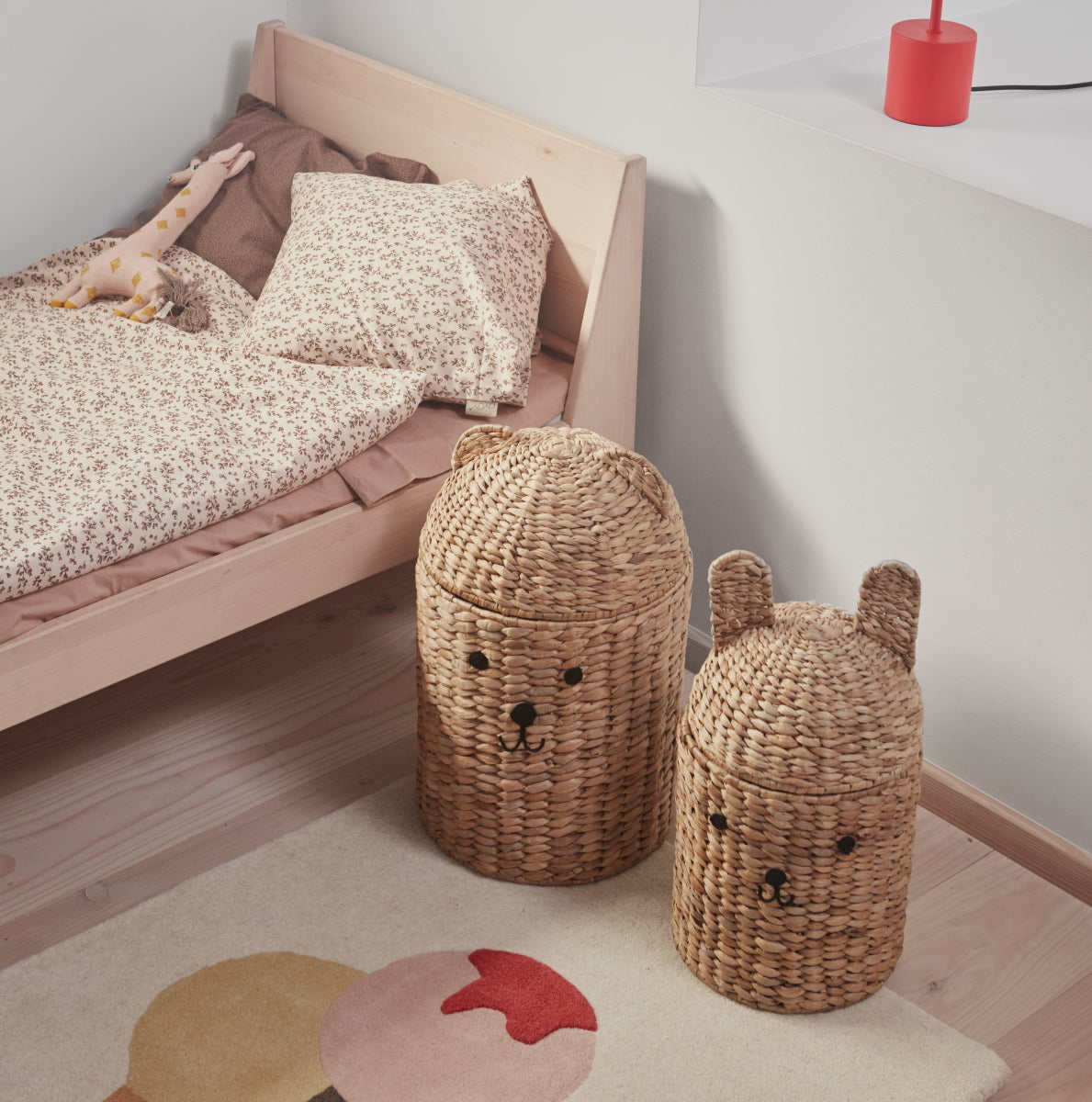 OYOY Bear & Rabbit Storage Basket Set