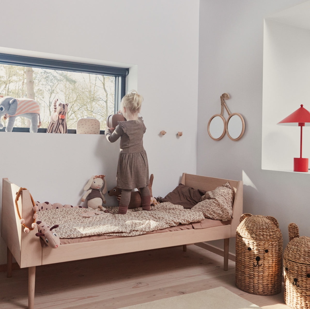 OYOY Cherry Rattan Mirror