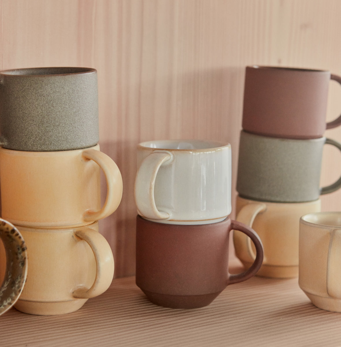 OYOY Yuka Ceramic Cup 2pk Stone
