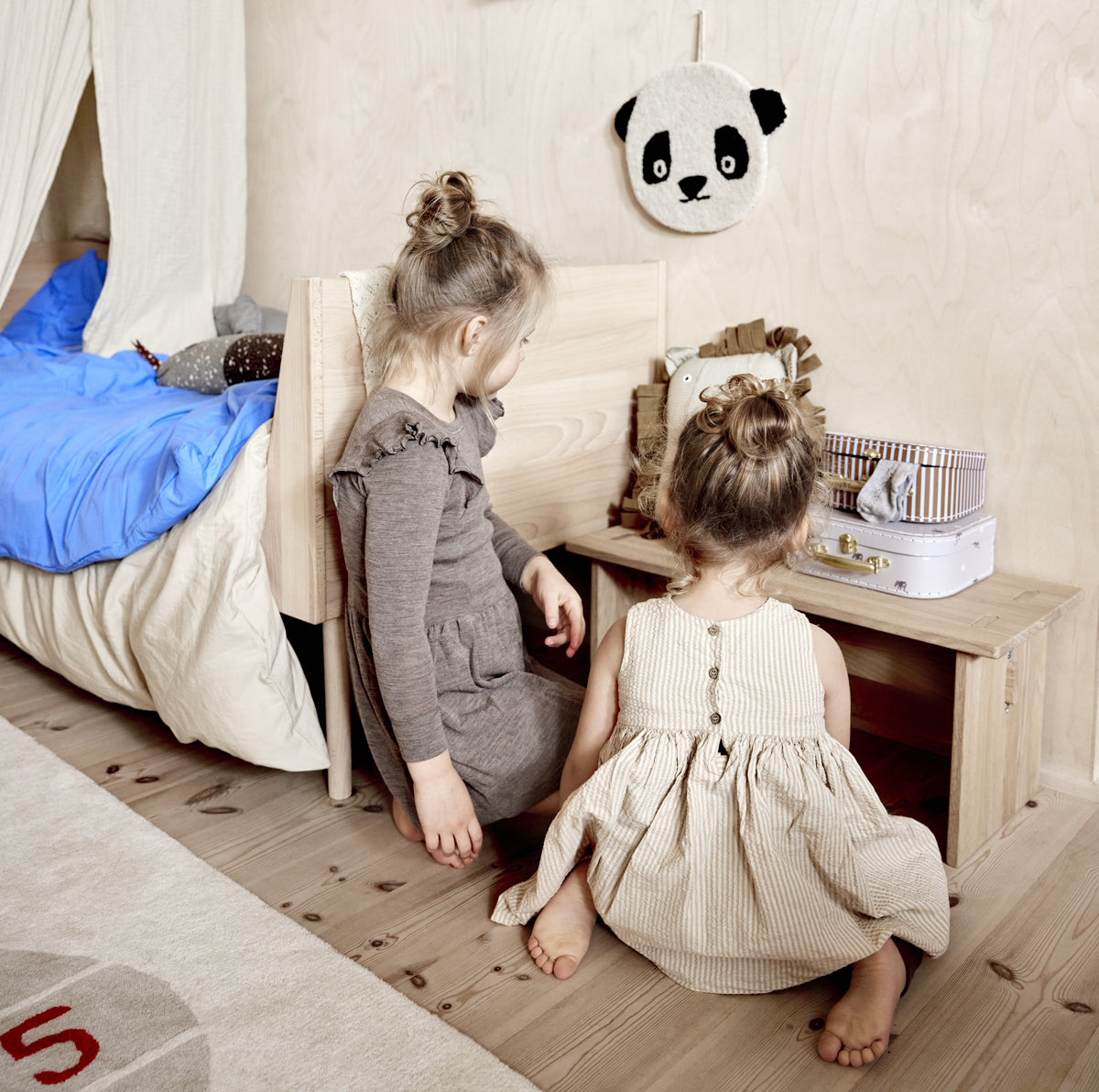 OYOY Mini Suitcase Elephant & Stripe 2pk