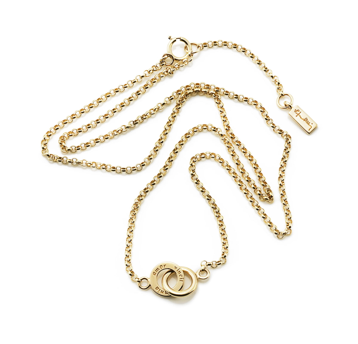 Efva Attling Mini Twosome Necklace Gold