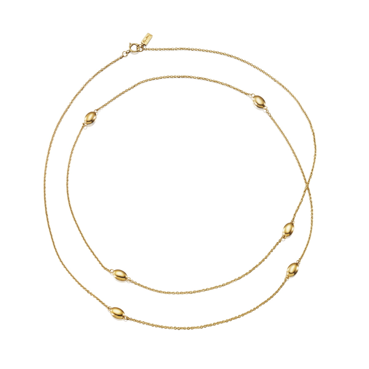Efva Attling Love Bead Long Necklace Gold