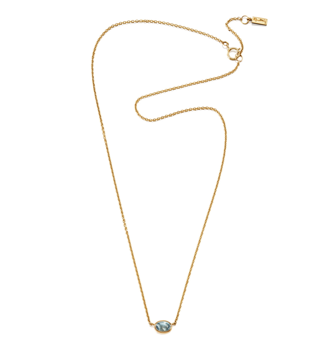 Efva Attling Love Bead Necklace Gold Topaz