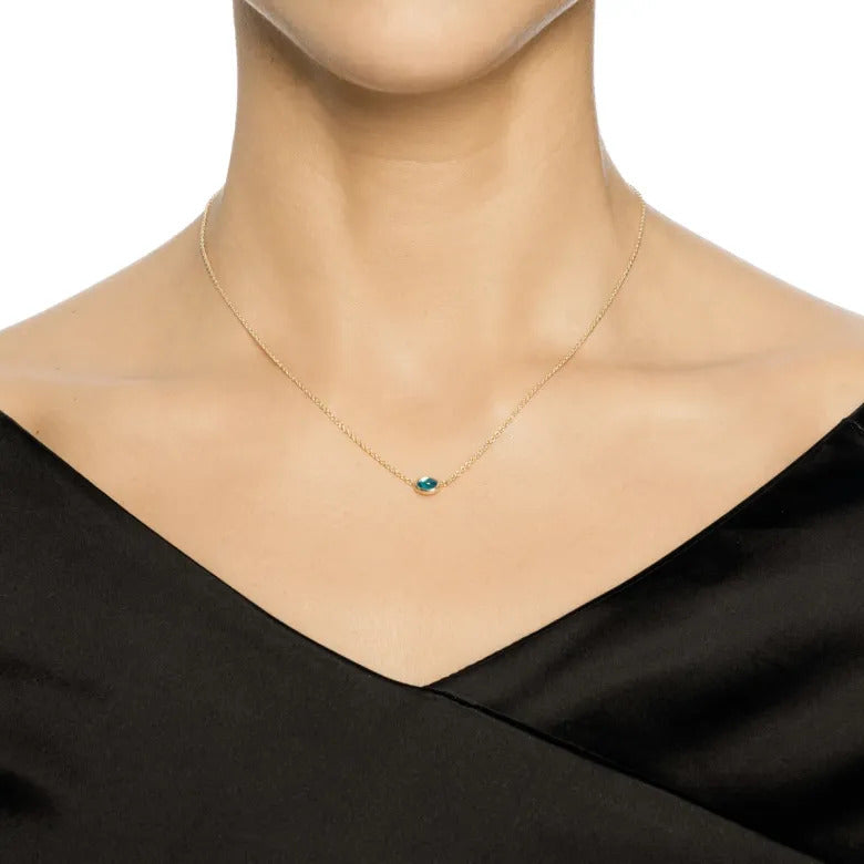 Efva Attling Love Bead Necklace Gold Topaz