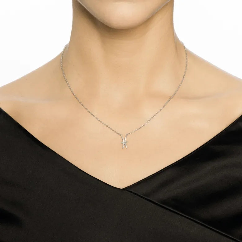 Efva Attling Double Trouble & Stars Necklace White Gold