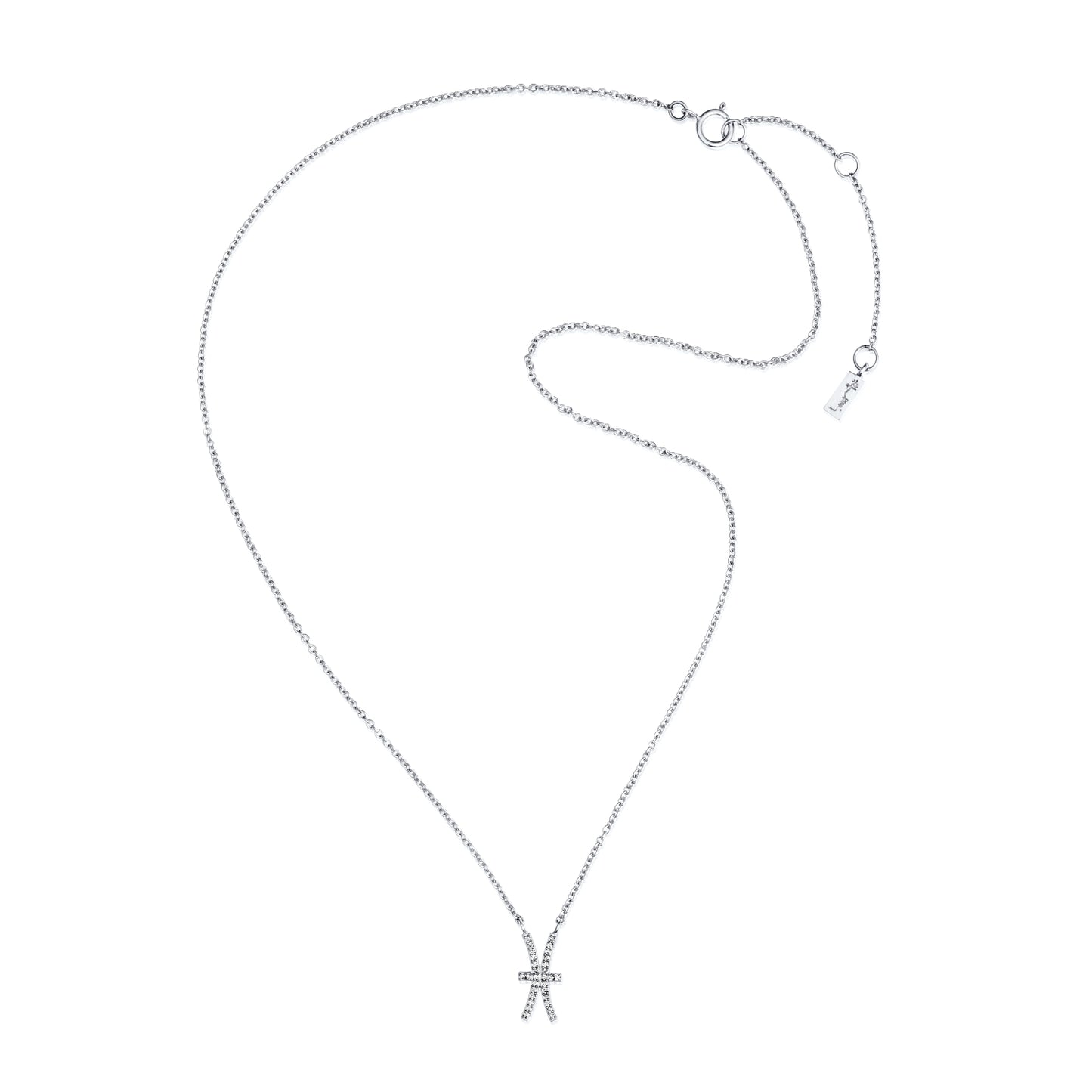 Efva Attling Double Trouble & Stars Necklace White Gold