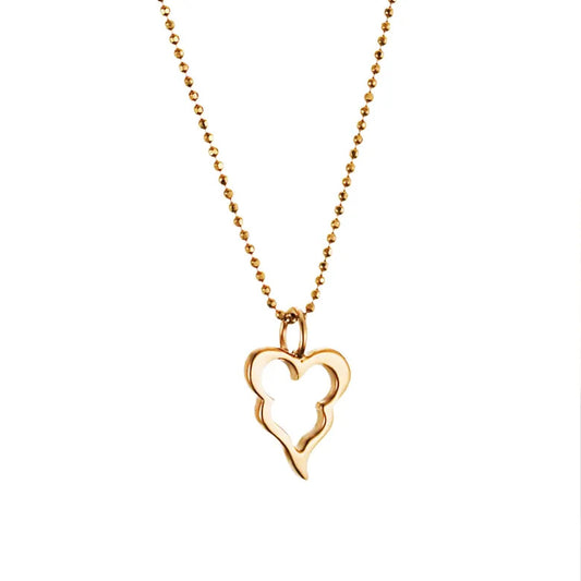Efva Attling Little Crazy Heart Pendant Necklace Gold