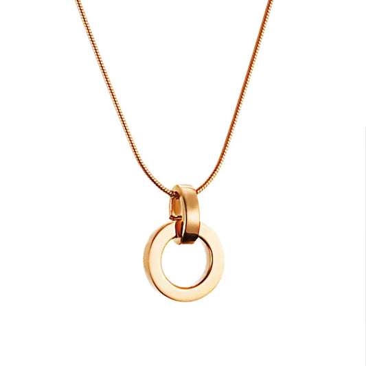 Efva Attling Ring Around Pendant Necklace Gold