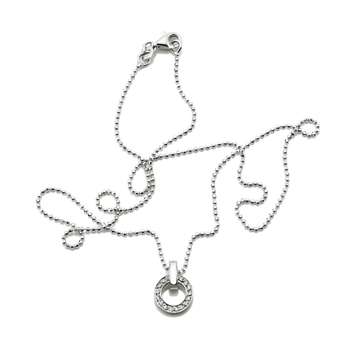 Efva Attling Ring Around & Stars Pendant Necklace White Gold