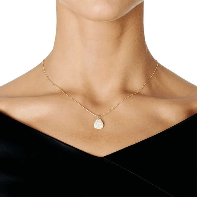 Efva Attling Little Rose Petal & Stars Pendant Necklace white gold