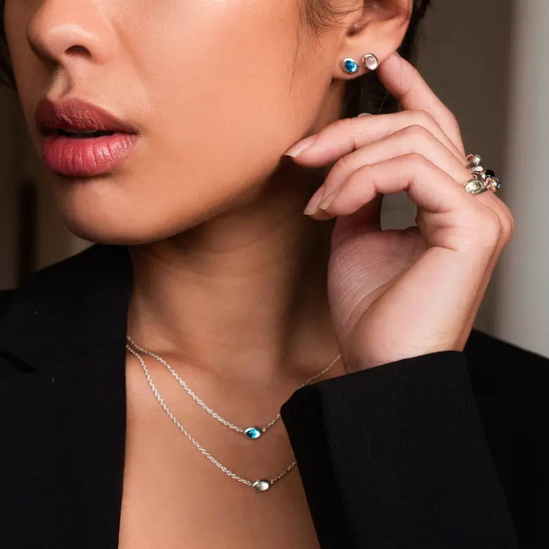 Efva Attling Love Bead Earrings Topaz