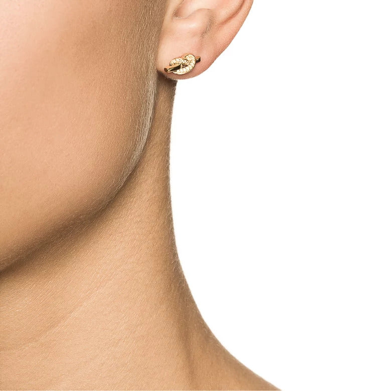 Efva Attling Love Knot & Stars Earrings Gold