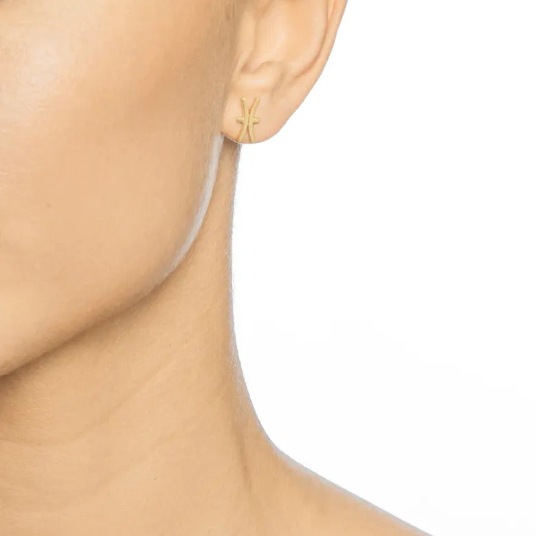 Efva Attling Double Trouble Earrings Gold