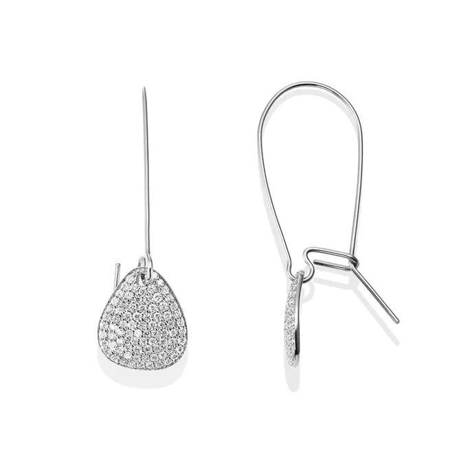 Efva Attling Little Rose Petal & Stars Earrings white gold