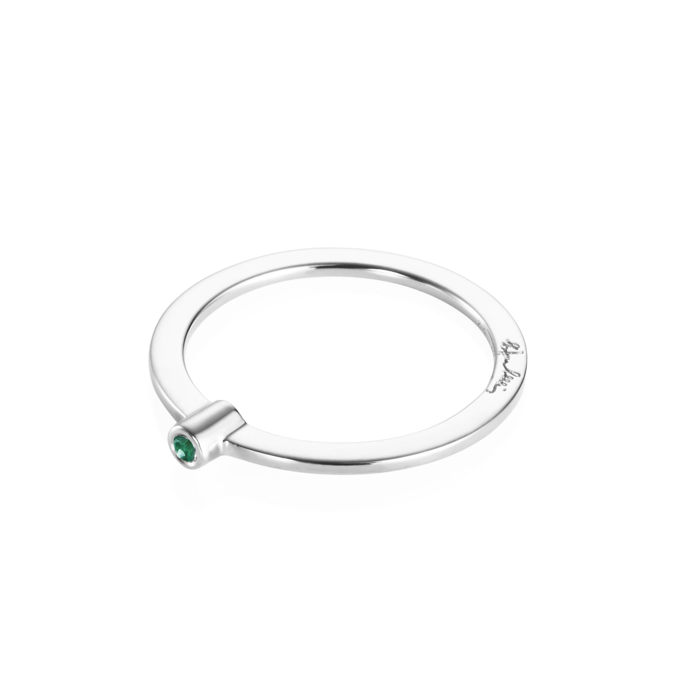 Efva Attling Micro Blink Ring Emerald
