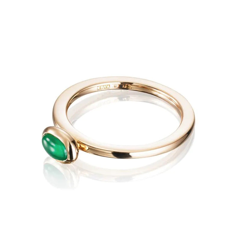 Efva Attling Love Bead Ring Gold Agate 17