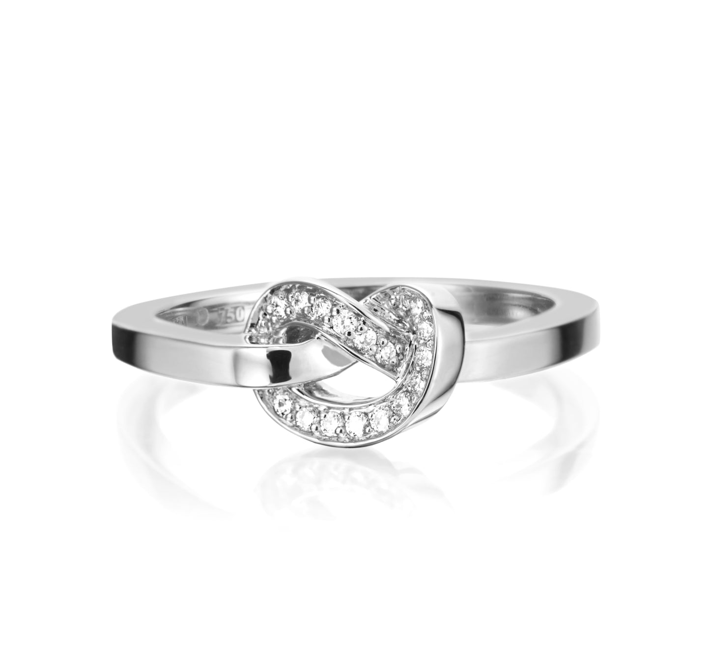 Efva Attling Love Knot & Stars Ring White Gold